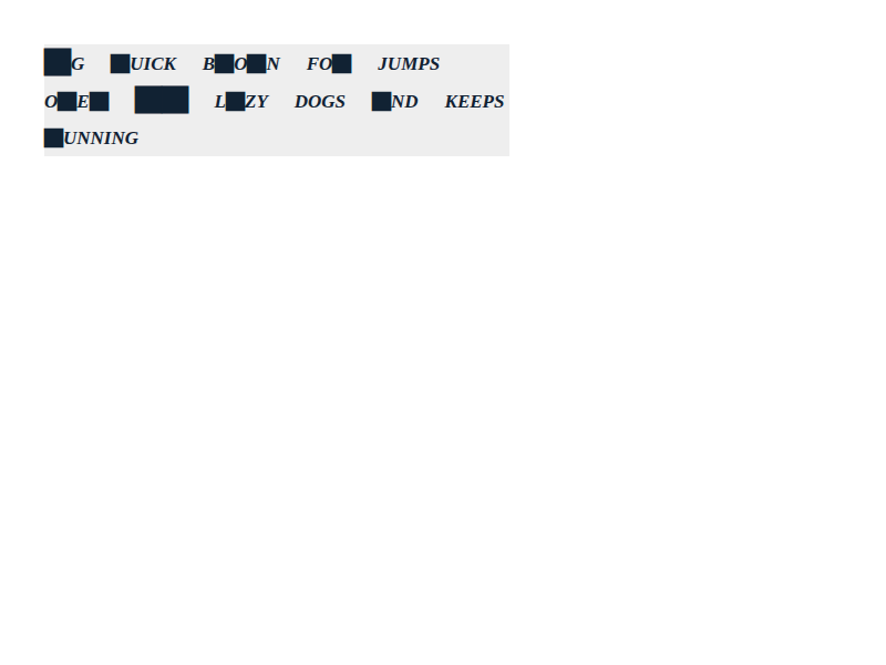 Chrome of this test