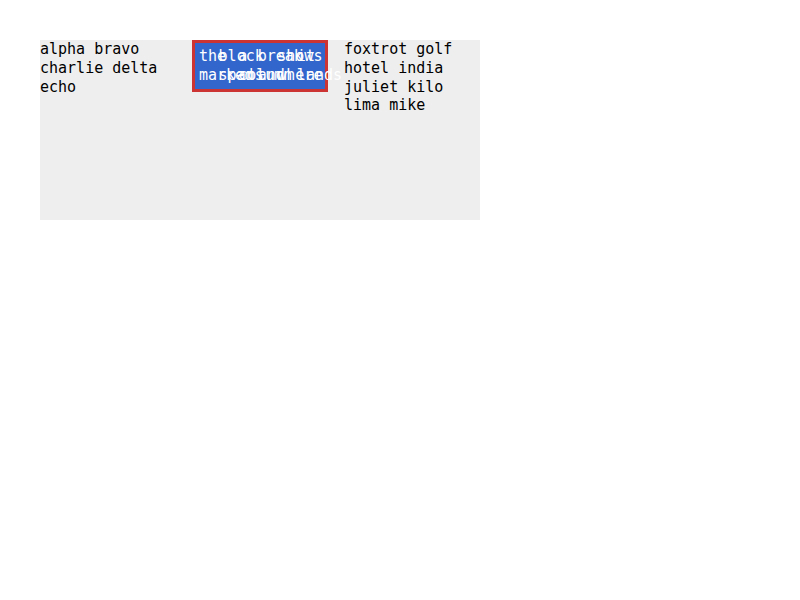 Chrome of this test