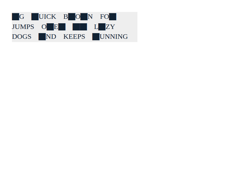 Chrome of this test