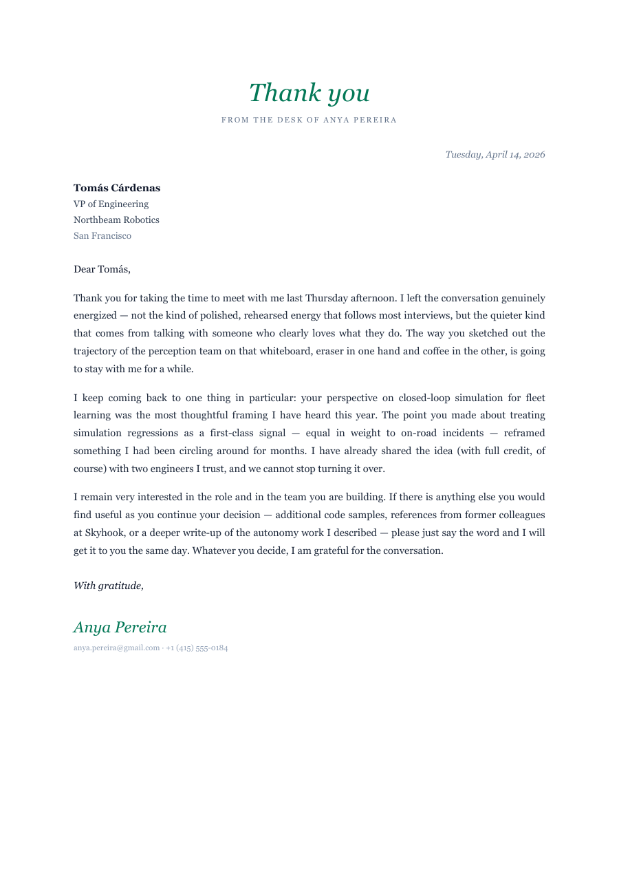 Thank-You Letter template — page 1